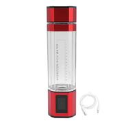 Bottiglia d'acqua idrogeno fuciletta 300 ml 5000ppb PCTG Tipo C 5V Coppa del generatore di acqua ricca di idrogeno portatile per il viaggio per ufficio di fitness per la casa (Rot)