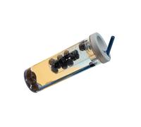 Bottiglia d'acqua in plastica trasparente da 700 ml - Tazza portatile in plastica grigia