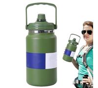Bottiglia d'acqua isolata - 5,91x13.39x4,69 pollici Bottiglie d'acqua in acciaio inossidabile | Gucca inossidabile, laptop 4L di grande capacità per escursione sportiva Sport