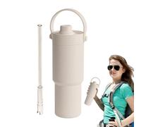 Bottiglia d'acqua isolata, tazze isolate con coperchio,735 ml vuoto isolato - Bevanda portatile alla con manico e strada, deliziosa bottiglia d'acqua per donne e uomini