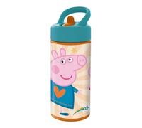 Bottiglia d'acqua Peppa Pig Having fun Rosa PVC 410 ml