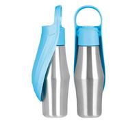 Bottiglia d'acqua per cani - Contenitore per acqua per cani, ciotola di acqua per animali domestici | Distributore d'acqua in acciaio inox, dispenser di acqua da viaggio impermeabile per cani,