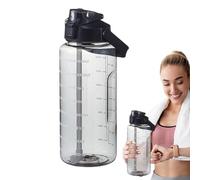 Bottiglia d'acqua per corridori - bottiglia d'acqua corrente | Flash di idratazione compatto 2L a prova di perdite per bicicletta, mensa sportiva portatile con marcatura del calcio, picche