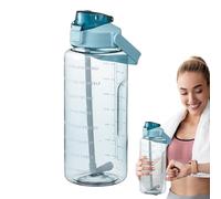 Bottiglia d'acqua per corridori - bottiglia d'acqua corrente | Flash di idratazione compatto 2L a prova di perdite per bicicletta, mensa sportiva portatile con marcatura del calcio, picche