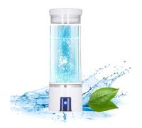 Bottiglia D'Acqua per Idrogeno, Bottiglia Ricca di Idrogeno per la Salute in Vetro a Doppio Strato da 300 Ml, Generatore di Acqua Ionizzata Ricaricabile USB Portatile per