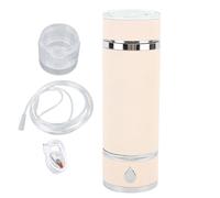 Bottiglia d'acqua per idrogeno Generatore multifunzionale di acqua ricca di idrogeno SPE in acciaio inossidabile con sfiato (Beige)
