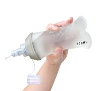 Bottiglia d'acqua pieghevole - bottiglia d'acqua pieghevole per pacchetto di idratazione - 500 ml di contenitore riutilizzabile bollitore per idratazione pack adulti da viaggio all'aperto campeggio