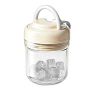 Bottiglia d'acqua portatile 2 in 1 per cubetti di ghiaccio, per campeggio, escursioni, viaggi, ufficio, casa, attività all'aperto, backpacking, viaggi, viaggi, viaggi su strada, picnic, allenamento