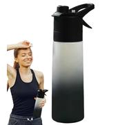 Bottiglia d'acqua portatile con nebulizzatore - 650 ml, ideale per palestra, corsa, ciclismo e sport all'aria aperta | contenitore riutilizzabile per acqua fitness, distributore d'acqua ermetico