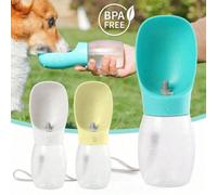 Bottiglia d'acqua portatile per animali domestici, distributore d'acqua per cani e gatti, abbeveratoio a prova di perdite per cuccioli, tazza per bere e mangiare all'aperto per animali domestici, bott