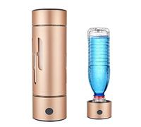 Bottiglia D'acqua Ricca Di Idrogeno Con Adattatore Bottiglia Tazza D'acqua Idrogenata Ionizzatore Del Generatore Di Acqua Idrogeno Fare Un Contenuto Di Idrogeno Fino A 1000-1200 PPB 400 Ml(Gold)