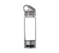 Bottiglia D'acqua Ricca Di Idrogeno Idrogeno Alcalino Generatore Di Acqua Ionizzatore Con Lo Schermo Del LED Modo 3mins E 6mins Fanno L'acqua Dell'idrogeno Di Alta Concentrazione 400ml(Silver,A)