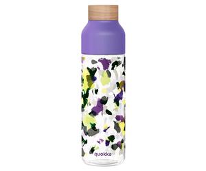 Bottiglia d'acqua riutilizzabile Ice 840ml tappo in legno e motivo floreale