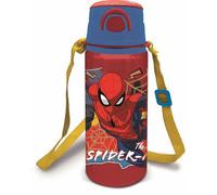 Spiderman Borraccia in Alluminio 730ml con Cannuccia Bambini n/termica