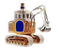 Bottiglia decanter per whisky da 300 ml, statua artistica, bottiglia di whisky e vino a forma di escavatore 3D, caraffa vuota per vino intagliata a mano, regalo per casa, bar e ufficio