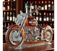 Bottiglia decanter per whisky da 300 ml, statua artistica, bottiglia di whisky e vino a forma di motocicletta 3D, bottiglie di vino vuote creative per la conservazione di liquori