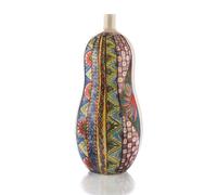 Bottiglia Decorata Ceramica Italiana Vaso Soprammobile Dipinta a Mano Nuova -