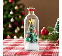 Bottiglia Decorativa Con Messaggio Vocale Registrabile A Forma Di Albero Di Natale 2025 Con Tappo Di Sughero Per Riproduzione, Scena Innevata In Bottiglie Nostalgiche,Decorazioni Natalizie Nostalgiche