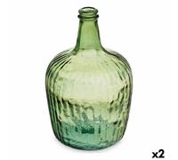 Bottiglia decorativa Gift Decor 2255/08R-G Verde Righe 8 L 19,5 x 35,5 x 19,5
