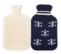 Bottiglia dell'acqua calda con copertura soffice, bottiglia dell'acqua calda da 1000 ml con coperchio, confortevole, sicura e durevole ritenzione del calore, buone prestazioni, calda in inverno regali (1 pezzo, Q)
