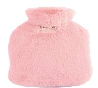 Bottiglia dell'acqua calda, in gomma, con coperchio protettivo, mani calde, piedi caldi, caldi e confortevoli, allevia il dolore, è un must have a casa (rosa 1800 ml)