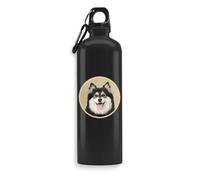 Bottiglia di acqua di Lapphund finlandese pittura di arte del cane, bottiglia di bevanda, bottiglia di viaggio, bottiglia di sport all'aperto