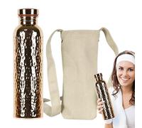 Bottiglia Di Bevanda In Rame - Bottiglia Di Acqua Di Rame | Bottiglia Di Acqua A Prova E Isolata | Portatile, Toofing A Prova Di Perdite 27-UNZEN TUP Per Palestra, Campeggio, Viaggi