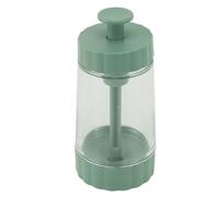 Bottiglia di condimento per dosaggio preciso della saliera quantitativa per, plastica resistente, design trasparente da 114 g (Verde)