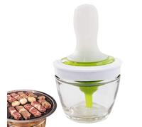 Bottiglia di erogazione 'olio con pennello, contenitore di stoccaggio 'olio d'oliva in 2 in 1 con spazzola in silicone, bottiglia di olio e set di spazzole per cucinare in cucina, f