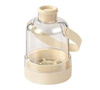 Bottiglia di ghiaccio 400ml 2 in 1 riutilizzabile portatile | Vassoio per ghiaccio con coperchio e contenitore per esterni, spiaggia, picnic, campeggio, ufficio, palestra, bevande, succhi