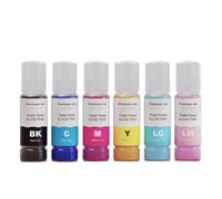 Bottiglia di inchiostro a colori a base d'acqua 54C T54C 4x compatibile con i materiali di consumo della stampante SureLab SL-D500 SL-D540 SL-D570 per il numero di parte 54C(One set 6colors)