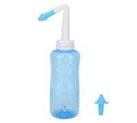 Bottiglia di lavaggio nasale da 500 ml, irrigazione nasale a pressione per adulti e bambini cura nasale con 2 ugelli