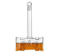 Bottiglia di liquore 3d - Disinnestatore di whisky, decanter impermeabile | Vino di vodka all'alcool Borbone, Hammer Design Liquor Bottle For Home Bar 400ml Vetro Design Spirits Cocktail Carchtails