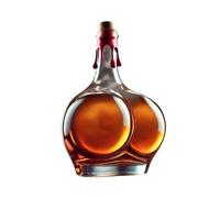 Bottiglia di liquore a forma di animale da whisky, statua unica per uomini, papà, marito, bar per gli amanti del whisky () Qmv490 (D, 14,4 x 10,8 cm)