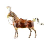 Bottiglia di liquore a forma di cavallo - Contenitore di whisky in trasparente con tappo, bottiglia di liquore decorativa per bar di casa, decorazioni per feste e cucina, idea regalo unica