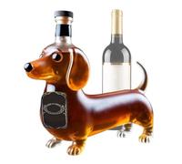 Bottiglia di liquore di whisky - scultura di statue spirituali, whisky versante Flask | Bottiglie di alcool a forma di bassotto stato animale, contenenti vino carcater trasparente per compleanno C