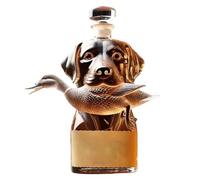 Bottiglia di liquore in vetro Bottiglie di vino Decanter per whisky Decanter in vetro Decanter in vetro Bottiglia di whisky Contenitore ermetico per alcol Statua di cane Figurine da collezione