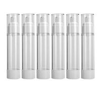 Bottiglia di lozione vuota in plastica distributore cosmetico pump portatile bottiglia 50 ml 6 pacco trasparente