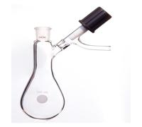 Bottiglia di melanzane di reazione, valvola PTFE for alto vuoto da 4 mm, FIASCO, TUBO SCHLENK MODIFICATO, pallone in vetro borosilicato, F90(500mL-F901500H)