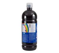 Bottiglia di milano di tempera - 1000 ml - spina da dosaggio - asciugatura rapida - miscelabile - colore nero NEW