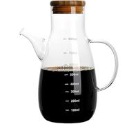 Bottiglia di Olio D'oliva in Vetro, Set di Dispenser per Olio E Aceto, Ampolla per Olio E Aceto con Versatore per Cucina E Ristorante