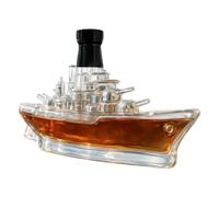 Bottiglia Di Per Liquori - 350ml Barattolo Vuoto Per La Conservazione Con Tema Della Nave Da Guerra - Caraffa Per Bevande Alcoliche - Per Utilizzo In Home Bar Per Festa Compleanno Matrimonio Vacanza R