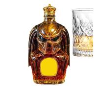 Bottiglia Di Per Liquori - Decanter Da 300 ml Per Alcolici,Coperchio Ermetico Design 3D Contenitore Vuoto Per Vino Bevute Cantina Riunioni Esposizioni