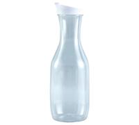 Bottiglia di plastica con succo 1/2 Pezzi 1000 Ml Bottiglia Di Succo Plastica Con Coperchio Bevanda Riutilizzabile A Prova Perdite Tazza Caffè Latte For Forniture For Feste Nozze(2 pcs)