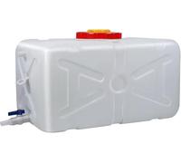 Bottiglia di Plastica da 100 Litri con Rubinetto Serbatoio di Stoccaggio dell'Acqua di Grande capacità Serbatoio d'Acqua Orizzontale per Vasca Bianca Spessa per Esterno O Campeggio