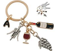 Bottiglia di Portachiavi a Tema Vino Apri D'apinta di Vino Vino Grape Take Keychain Bar Regalo per Pendente