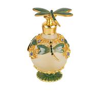 Bottiglia di profumo libellula elegante e bella robusta e durevole libellula decorativa bottiglia di profumo in vetro ecologico verde