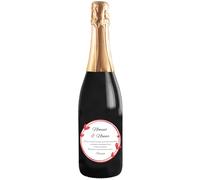 Bottiglia di Prosecco personalizzata per lei - Idea regalo esclusiva e originale per la festa della mamma, festa della donna, nuova nascita, compleanno e Natale per donna (0,75L, Dedica)