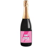 Bottiglia di Prosecco personalizzata per lei - Idea regalo esclusiva e originale per la festa della mamma, festa della donna, nuova nascita, compleanno e Natale per donna (Girl Power, 0,75L)