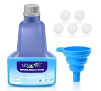 Bottiglia di ricarica riutilizzabile per Swiffer WetJet Kit Spray Mop, Bottiglia di ricarica da 500 ml, includere 1 bottiglia, 1 imbuto in silicone 5 guarnizione in silicone (non contiene agenti